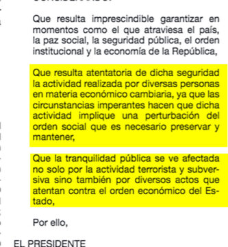 restricciones y prohibiciones durante la dictadura militar que actividades estaban vedadas